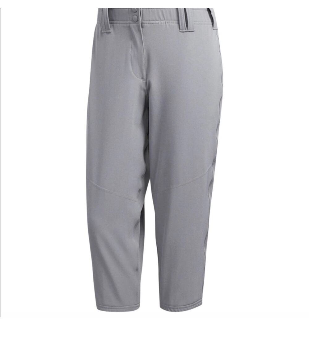 Adidas Diamond Queen Elite Knicker Softball Pants Gray Womens L Player ID NWT